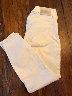 Lucky Brand Women’s White Jeans - Mid Rise Skinny Ava Ankle